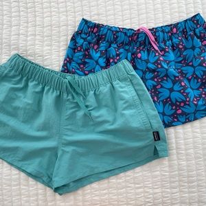 Set of two Patagonia Women's Barely Baggies™ Shorts in size small - 2½ inseam